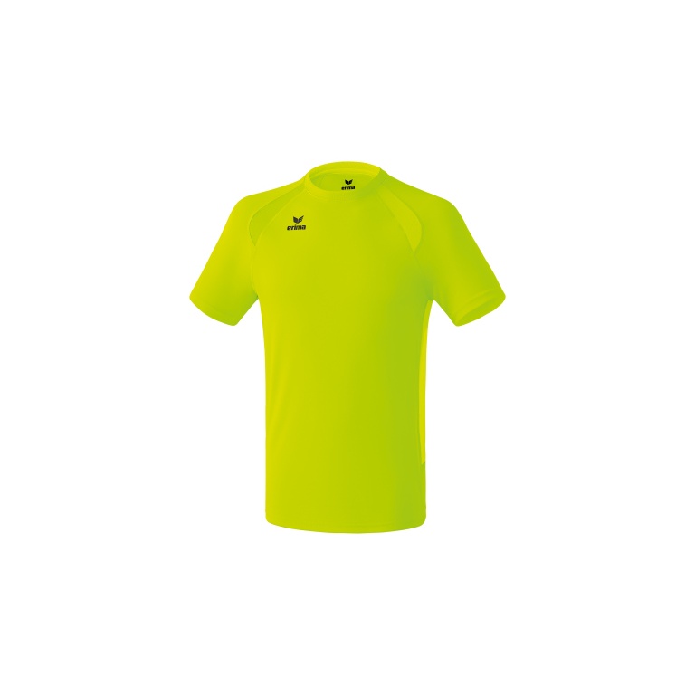 Erima Sport T-shirt Basic Performance (100% Polyester, Mesh Inserts) Neon Yellow Men
